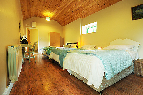Kyle Farmhouse, Moyne. County Wicklow | Extra large family bedroom at Kyle Farmhouse